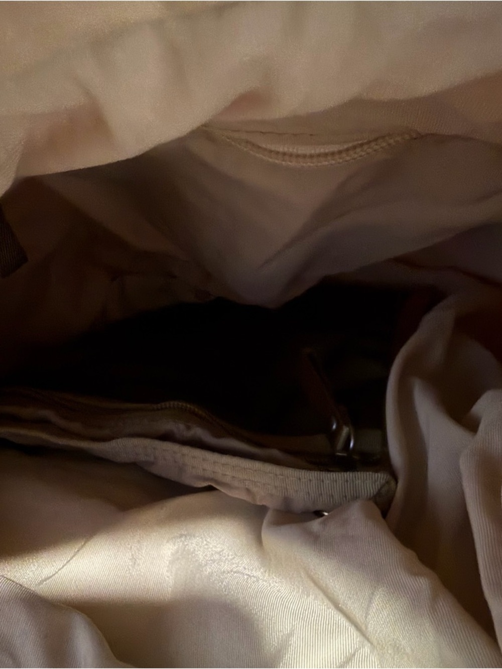 Ellington Beige Quilted Crossbody Shoulder Bag - Picture 10 of 10